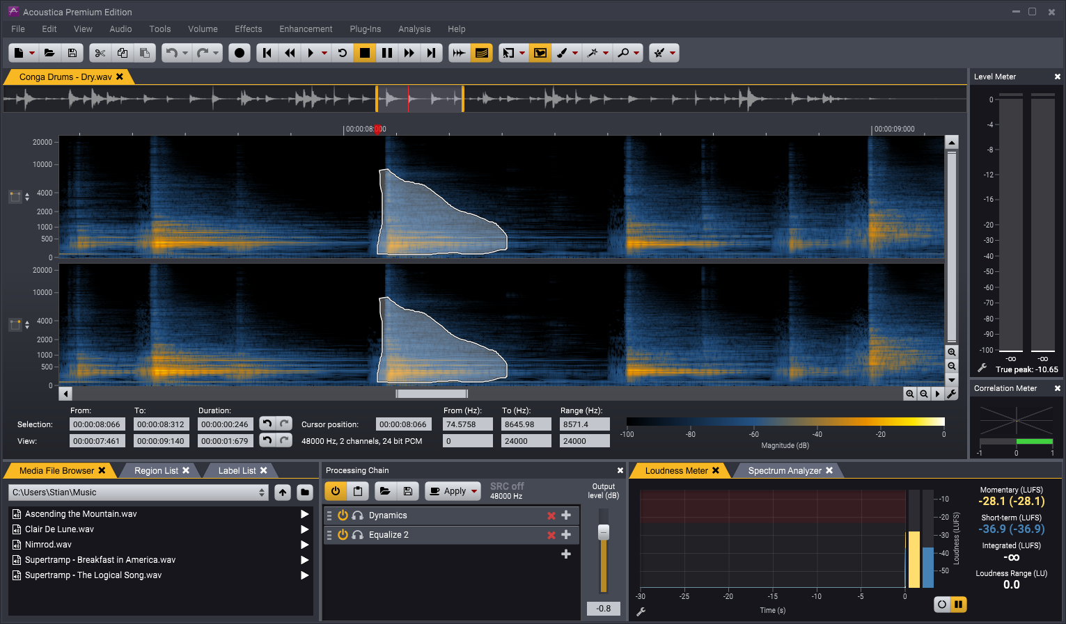 DIUS X ACOUSTICA Screen